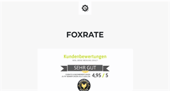 Desktop Screenshot of foxrate.de
